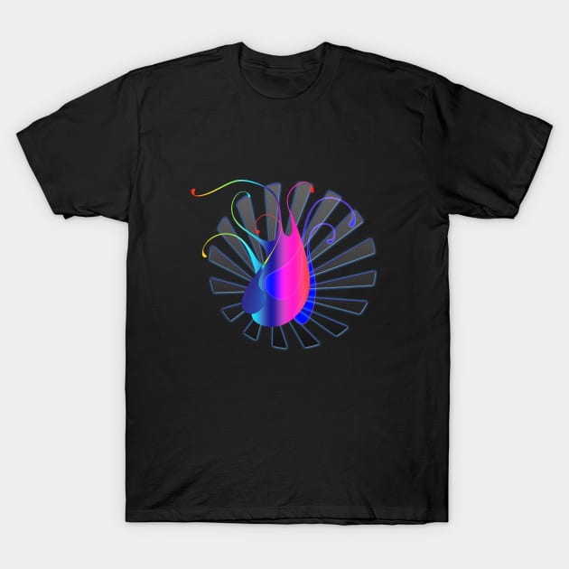 Peacock dance T-Shirt by Sinmara